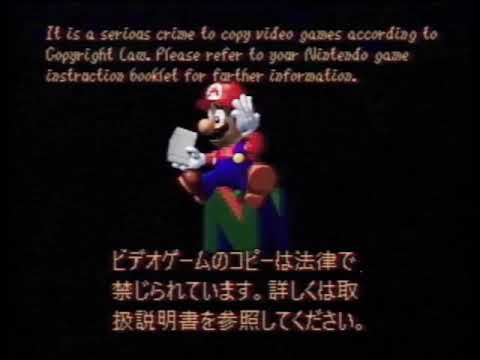 A screenshot of an error screen with text reading out it is a serious crime to copy video games according to copyright law. Please refer to your nintendo game instruction booklet for further information.