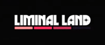 The logo for the website, a black background with white text that reads Liminal Land with four bars underneath it, three of which are different shades of red, and one that is black.